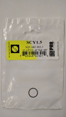 SCY1.5 Square Belt 1.5" IC, .03" CS, .025" Wall Thickness