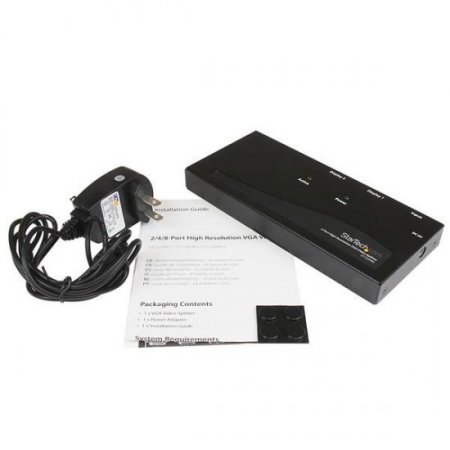 2 Port High Resolution VGA Video Splitter - 350 MHz