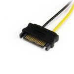 6in SATA Power to 6 Pin PCI Express Video Card Power Cable Adapt