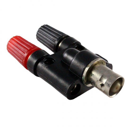 BNC Jack to Dual Red/Black Banana Jack/Binding Posts