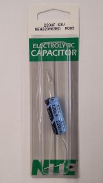 220uf 63V Axial Lead Electrolytic Capacitor