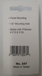 Size M 5.5/2.1mm Coaxial DC Power Jack Chassis Mount Insulated