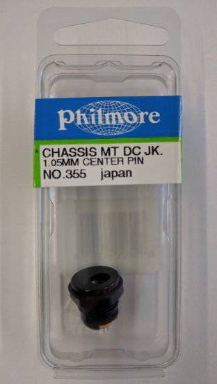 Size D 5.5/3.3/1mmPin Coaxial DC Power Jack Panel Mount Plastic