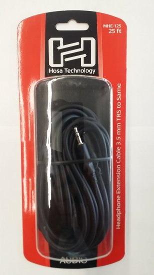 25Ft Headphone Extension Cable 3.5mm TRS to 3.5mm TRS