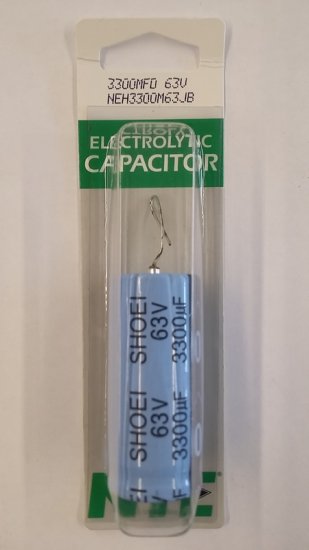 3,300uf 63V Axial Lead Electrolytic Capacitor