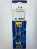 2.5A Slow Blow Pico/Micro Fuse (5Pk) 2.4x7mm