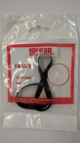 FR10.8 Flat Rubber Belt 10.8" IC, .238" CS, .038" Wall Thickness