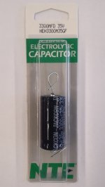 3,300uf 35V Axial Lead Electrolytic Capacitor
