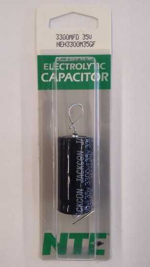 3,300uf 35V Axial Lead Electrolytic Capacitor