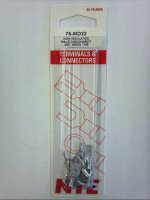 Quick Connect Male Non-Insulated 22-18Awg 0.250" (10Pk)