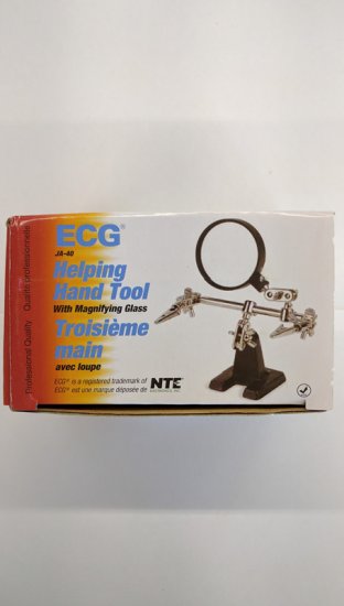 Helping Hand Tool With Magnifying Glass
