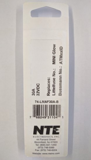 30 Amp Green (ATM) Lighted Mini-Blade Fuse 32V (5Pk) Fast Acting