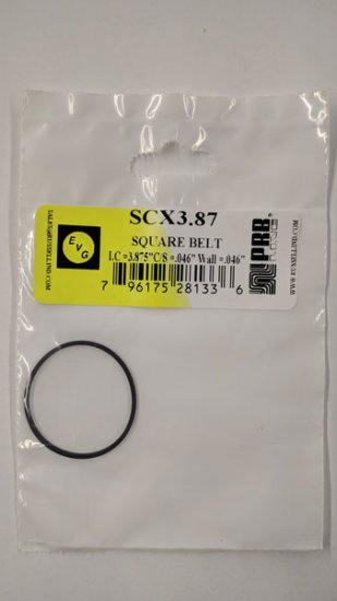 SCX3.87 Square Belt 3.875\" IC, .046\" CS, .046\" Wall Thickness