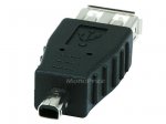 USB 2.0 A Female/Mini 4 pin (B4) Male Adapter