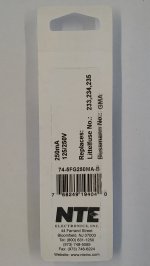 0.25 Amp (250mA) GMA Glass Fuse (5Pk) Fast Acting 5x20mm