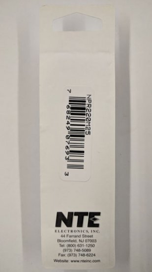 220uf 25V Non-Polar Radial Lead Electrolytic Capacitor
