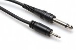10Ft Mono Interconnect Cable 3.5mm TS to 1/4in TS