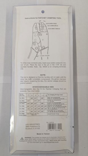 Professional Ratchet Crimp Tool Insulated 22-10Awg