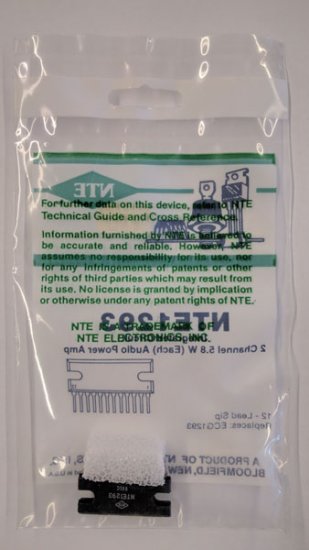 NTE1293 IC, Dual, Audio Power Amp, 5.8W/Ch, 12-Lead SIP