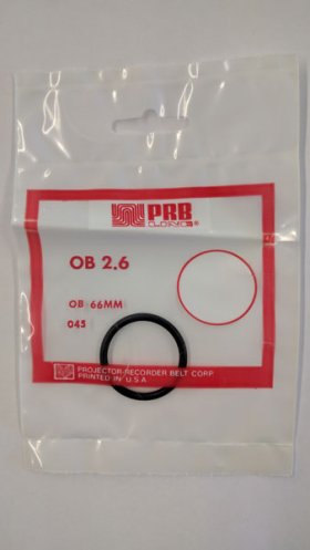 OB2.6 Round Rubber Belt 2.6" IC, .103" Cross Section