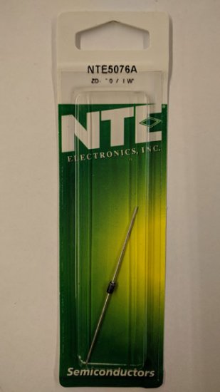 NTE5076A Zener Diode 17.0V 1W, DO-41/DO-15 (2Pk)