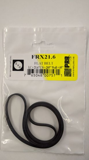 FRX21.6 Flat Rubber Belt 21.6\" IC, .205\" CS, .05\" Wall Thickness