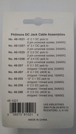 Size M 5.5/2.1mm Coaxial DC Power Jack to 2-Pin Adaptaplug Jack