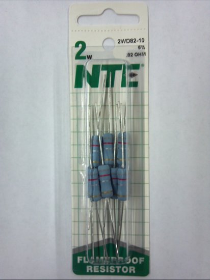 0.82 Ohm 2 Watt Metal Oxide Film Resistor (10Pk) 5% Tolerance