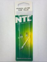 5mm Superbright Yellow LED 7000mcd (3Pk) Clear Lens