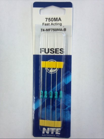 0.75A Fast Acting Pico/Micro Fuse (5Pk) 2.4x7mm