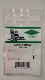 NTE5185A Zener Diode 9.1V 10W, DO-4 Anode Case