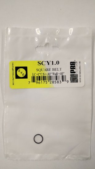 SCY1.0 Square Belt 1.0\" IC, .03\" CS, .03\" Wall Thickness