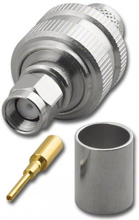 RP-SMA Plug 3-Piece Crimp RG-213