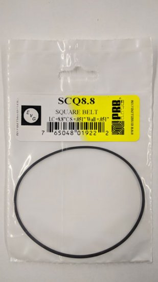 SCQ8.8 Square Belt 8.8\" IC, .051\" CS, .051\" Wall Thickness