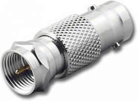 BNC Jack to F Plug Adapter