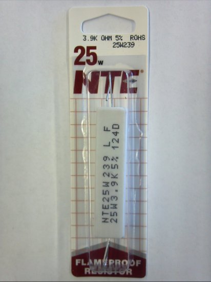 3.9K Ohm 25W Cermet Power Wirewound Resistor 5% Tolerance