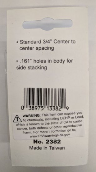 BNC Jack to Dual Banana Plugs 0.75" Center