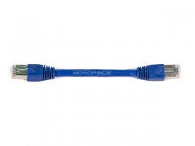 0.5' Cat6A 500MHz 24Awg Shielded Ethernet Network Cable (Blue)