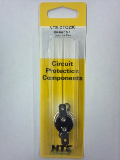 Disc Thermostat 230°F/110°C 15A 125V Open on Rise NTE