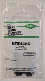 NTE448G Clip-On Heat Sink for 40-Lead DIP (2Pk)