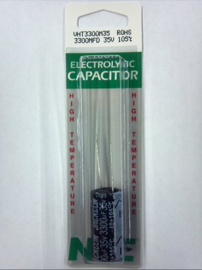 3,300uf 35V 105°C Radial Lead Electrolytic Capacitor