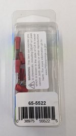 Quick Connect Male Insulated 22-18Awg 0.187" (12Pk) Red Vinyl
