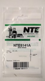 NTE5141A Zener Diode 30.0V 5W Axial Leaded