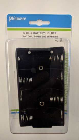 8 "C" Battery Holder (Solder Lug) 12V