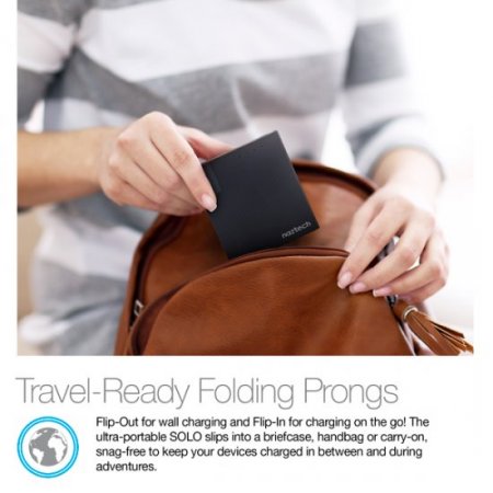Naztech SOLO Portable Battery + Wall Charger (5200mah)