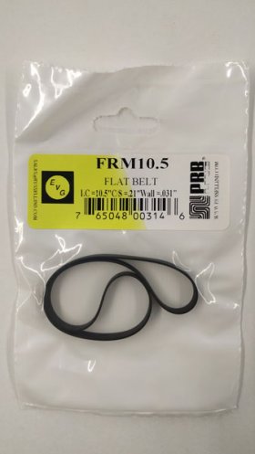 FRM10.5 Flat Rubber Belt 10.5" IC, .21" CS, .031" Wall Thickness