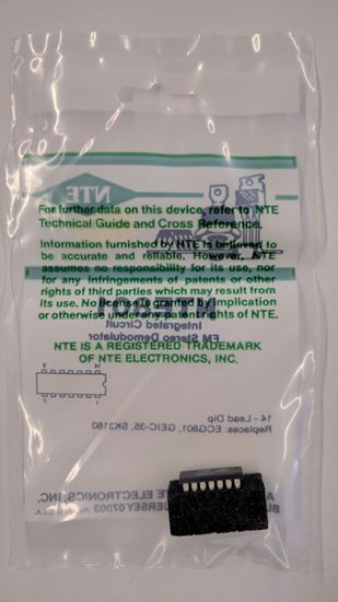 NTE801 IC, FM Stereo Demodulator, 14-Lead DIP