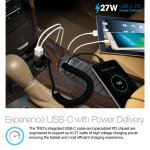 Naztech N420 TRiO USB-C PD 27W + 5.4A Car Charger