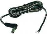 Size M 5.5/2.1mm 90° Coaxial DC Power Plug In-Line 6' Lead 18Awg
