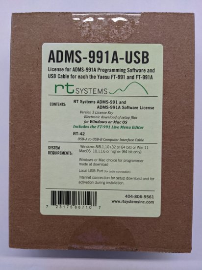 ADMS-991A Programming Software/RT-42 Cable Yaesu FT-991A